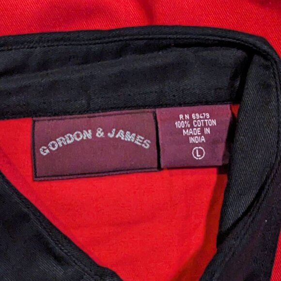 Gordon & James Vintage Women's Red Black Mustang Western Shirt Size L NWT - Picture 8 of 8
